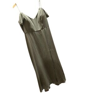Jenny Yoo Green Bridesmaid Dress‎ Full Length Size 18